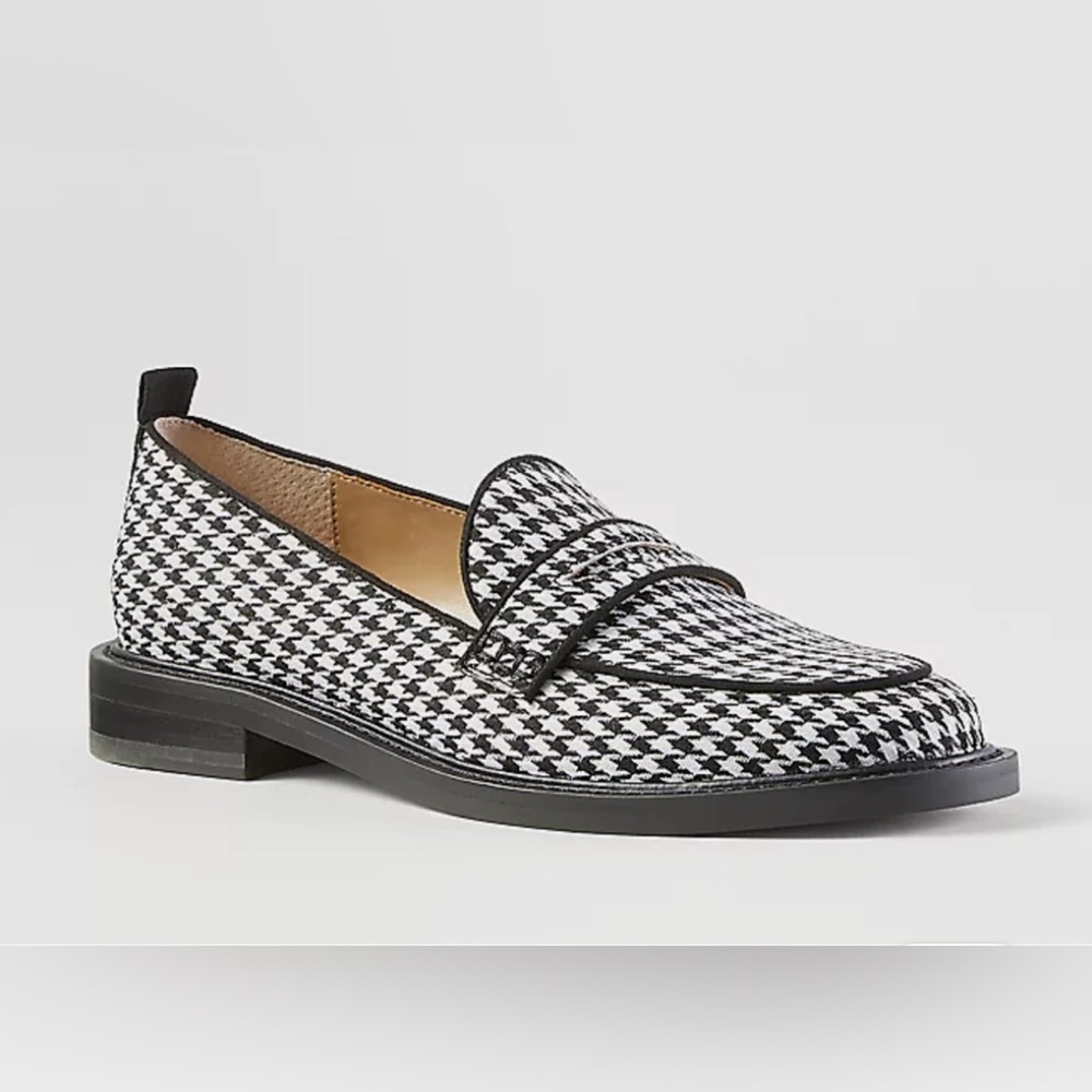 Ann Taylor | Houndstooth Loafers
